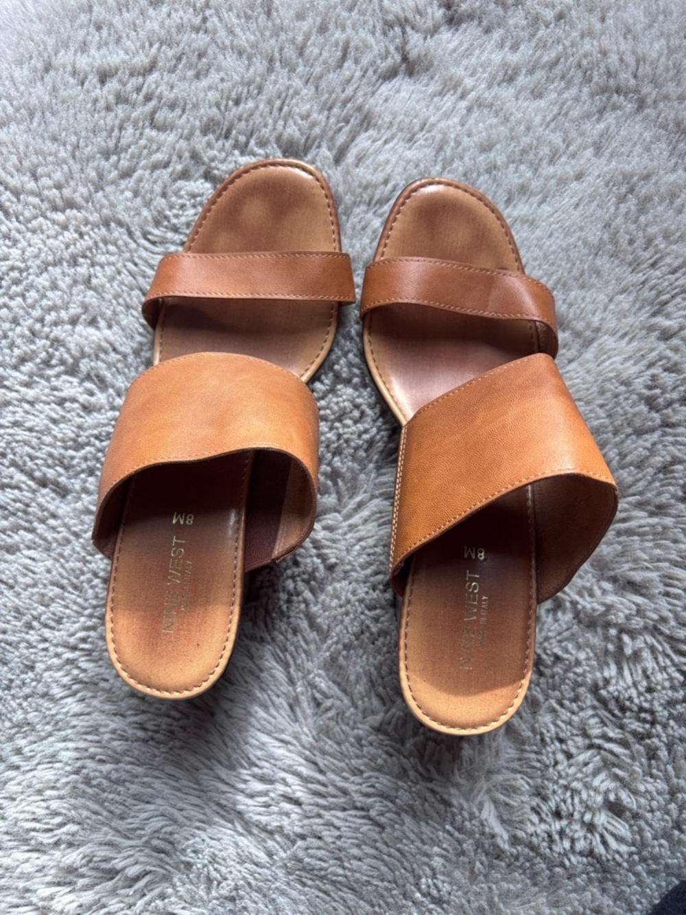 Nine West CitiGirl made in Italy Block heel Sandal size 8 - Picture 4 of 7